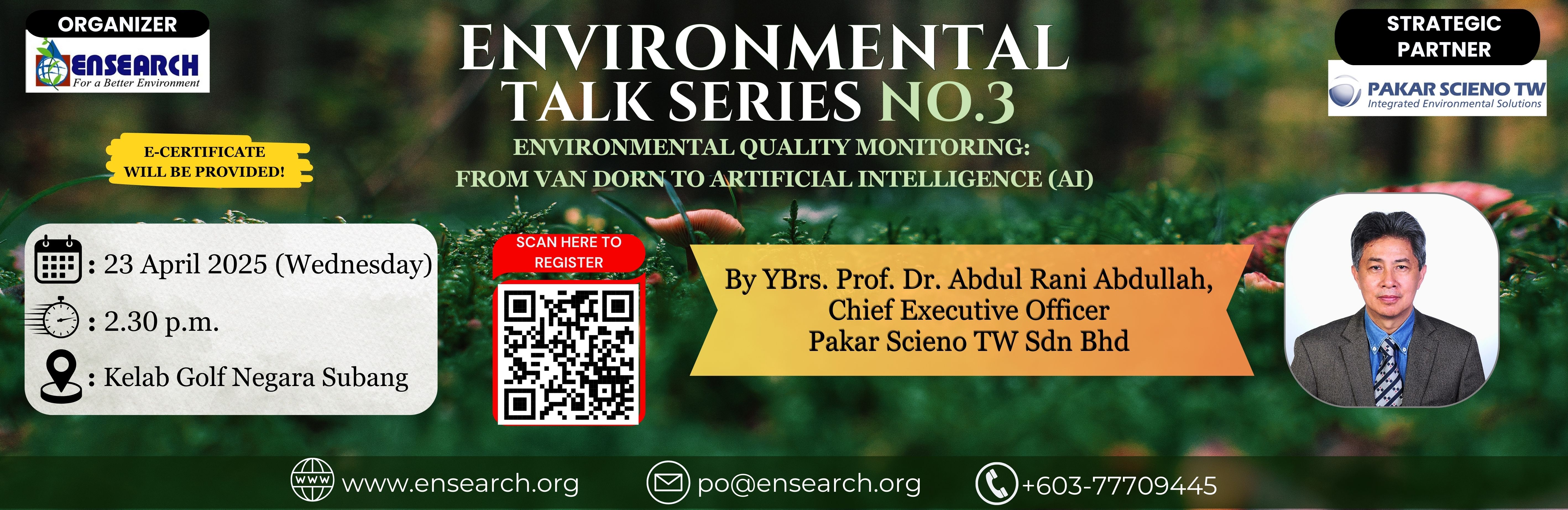 Environmental Talk Series No 3 banner 